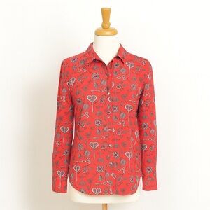 Liz Claiborne pink Floral Button-Down Shirt XL